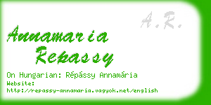 annamaria repassy business card