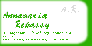 annamaria repassy business card